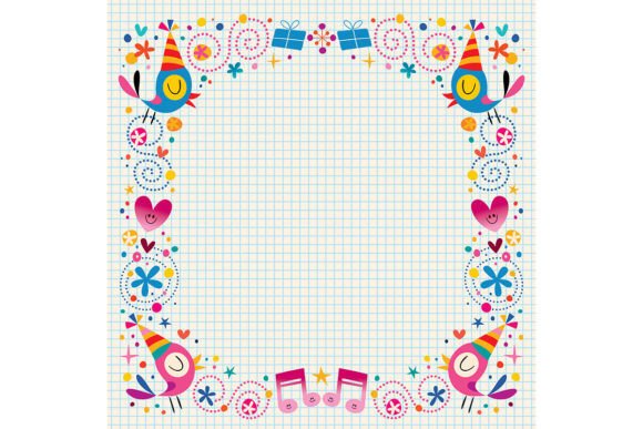 Download Happy Birthday Decorative Border Design - Design Collection