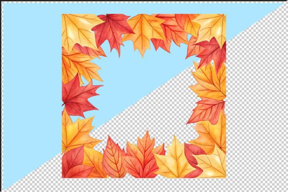 Download Autumn Maple Leaf Border PNG - Leaf border png Collection