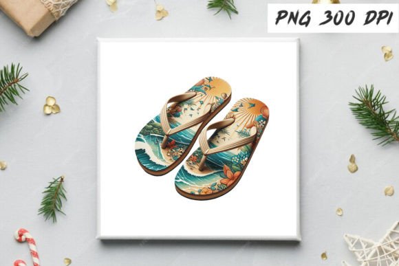 Download Summer Flip Flop Sandal Clipart Design - Design Collection