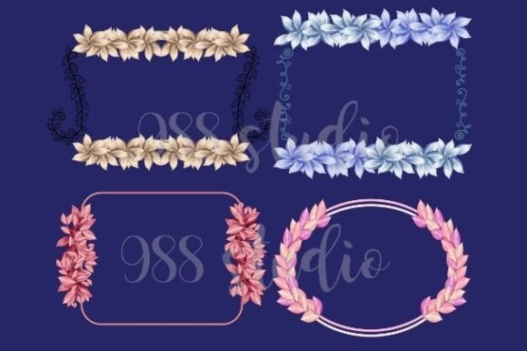 Download Pastel Leaf Border Png Frame Leaves - Leaf border png Collection