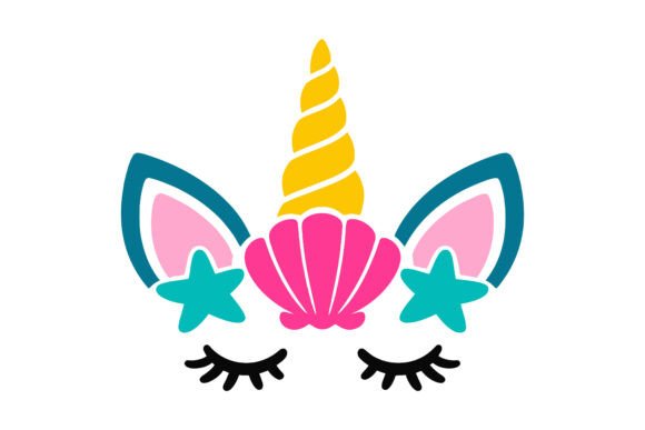Download Cute Unicorn Mermaid Magical Design - Design Collection