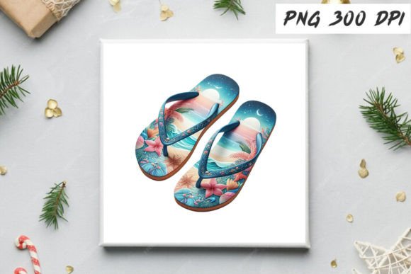 Download Summer Flip Flop Sandal Clipart Design - Design Collection