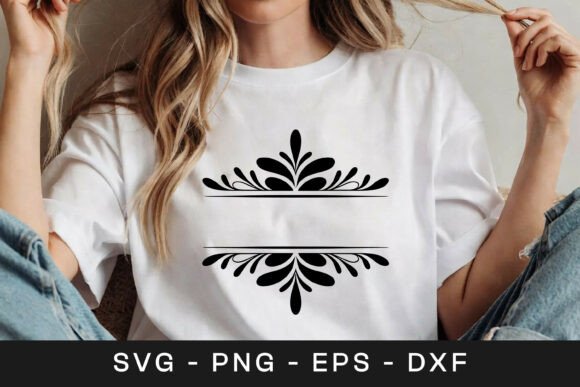 Download Floral Divider Frame Design SVG PNG - Design Collection