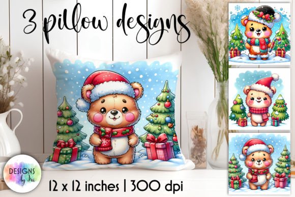 Download Cute Christmas Bear Illustrations - Premium Resources