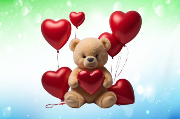 Download Valentine's Day Teddy Bear Illustrations - Premium Bundle