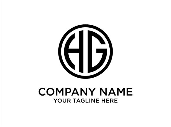 Download Letter HG Circle Logo Design Template - Design Collection