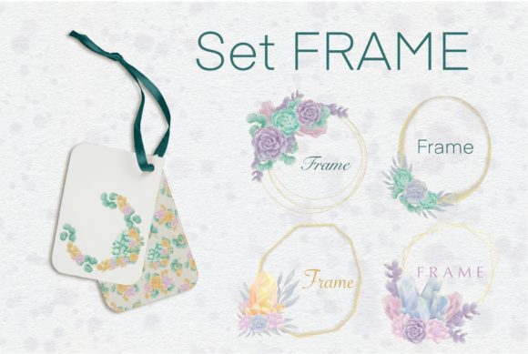 Download Frame Designs "Crystals and Succulents" - Design Collection