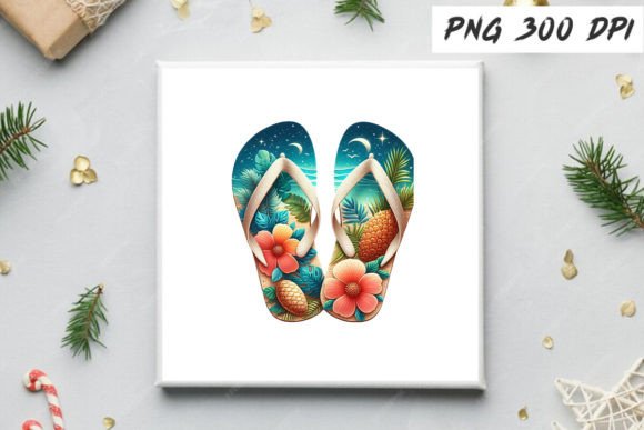Download Summer Flip Flop Sandal Clipart Design - Design Collection